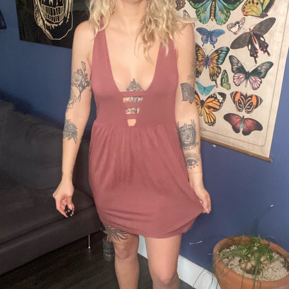 RVCA beach cover-up tank dress